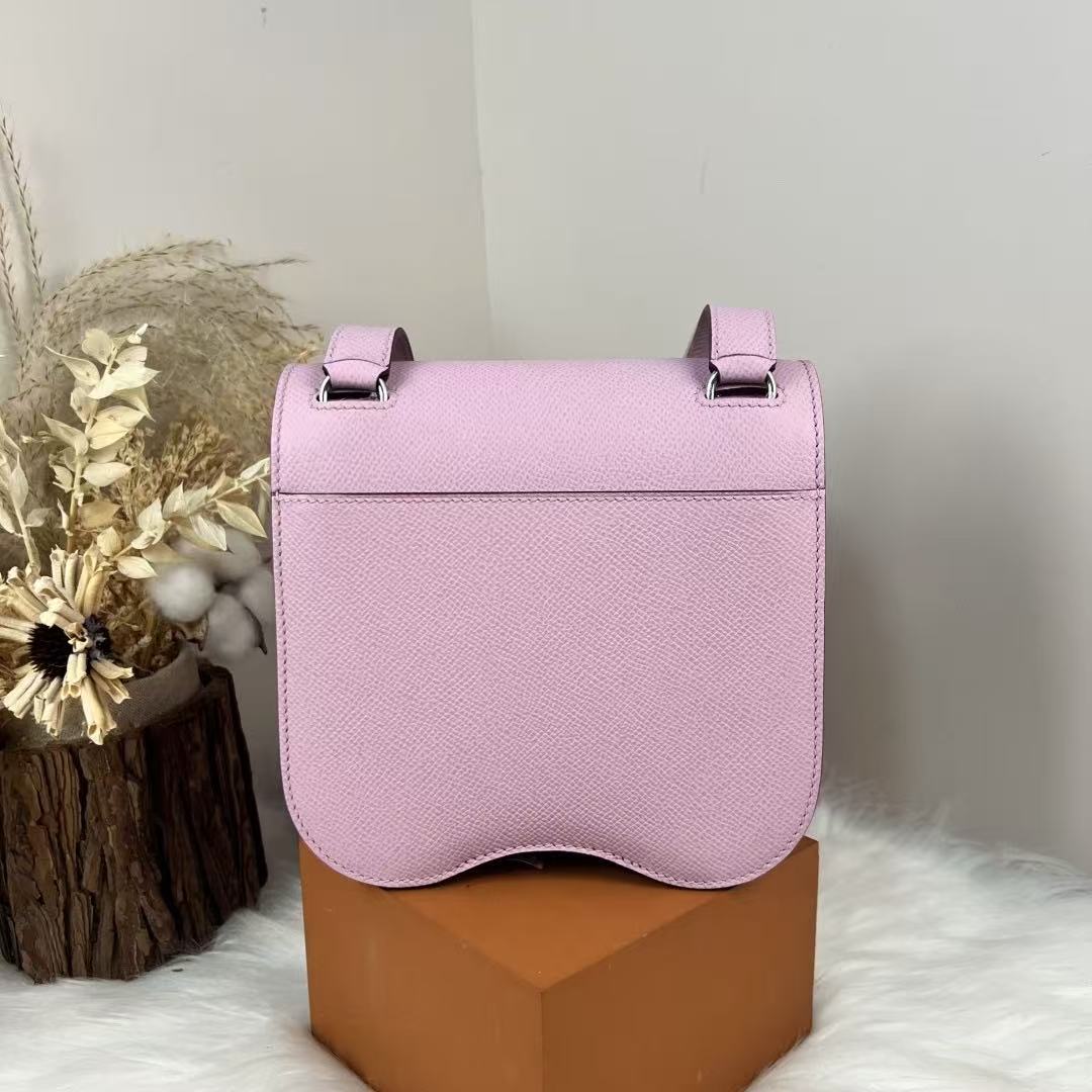 H*M Della Cavalleria Mini Bag Light Pink Epsom Leather