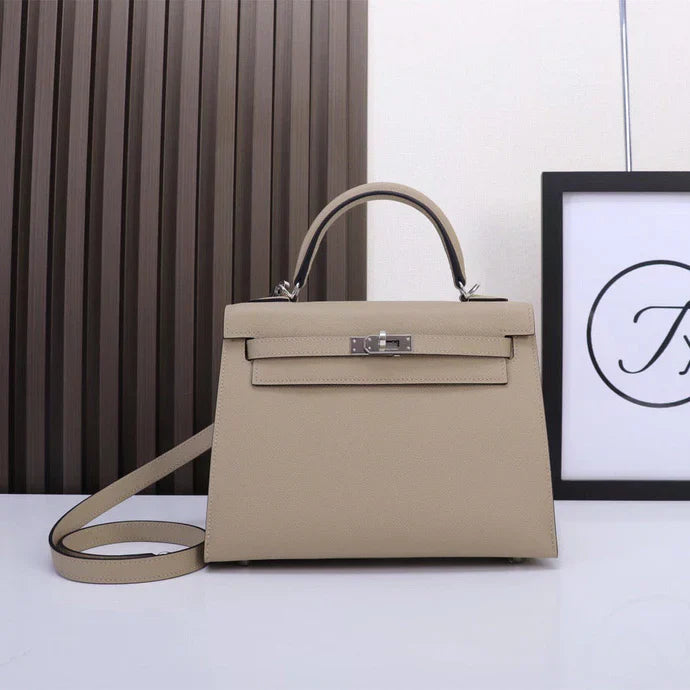 H*rmes 2026 Kelly Sellier Epsom Leather Silver Hardware