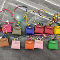 H*M Kelly Twilly Handbag Charm Cowhide Leather