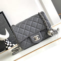 Ch*nel Mini Flap Bag 17cm Gray in Sheepskin