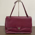 Ch*nel Classic Flap Bag 38.5cm Burgundy in Cowhide