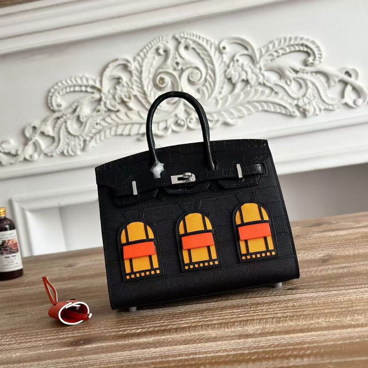 H*M Birkin Faubourg & Espom Alligator Embossed Leather