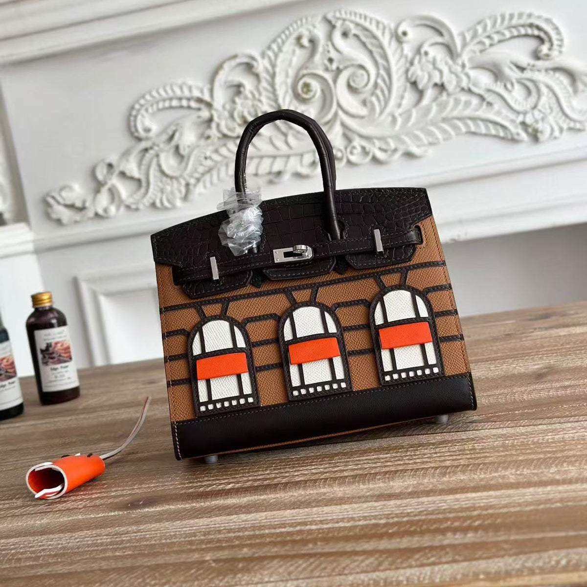 H*M Birkin Faubourg & Espom Alligator Embossed Leather
