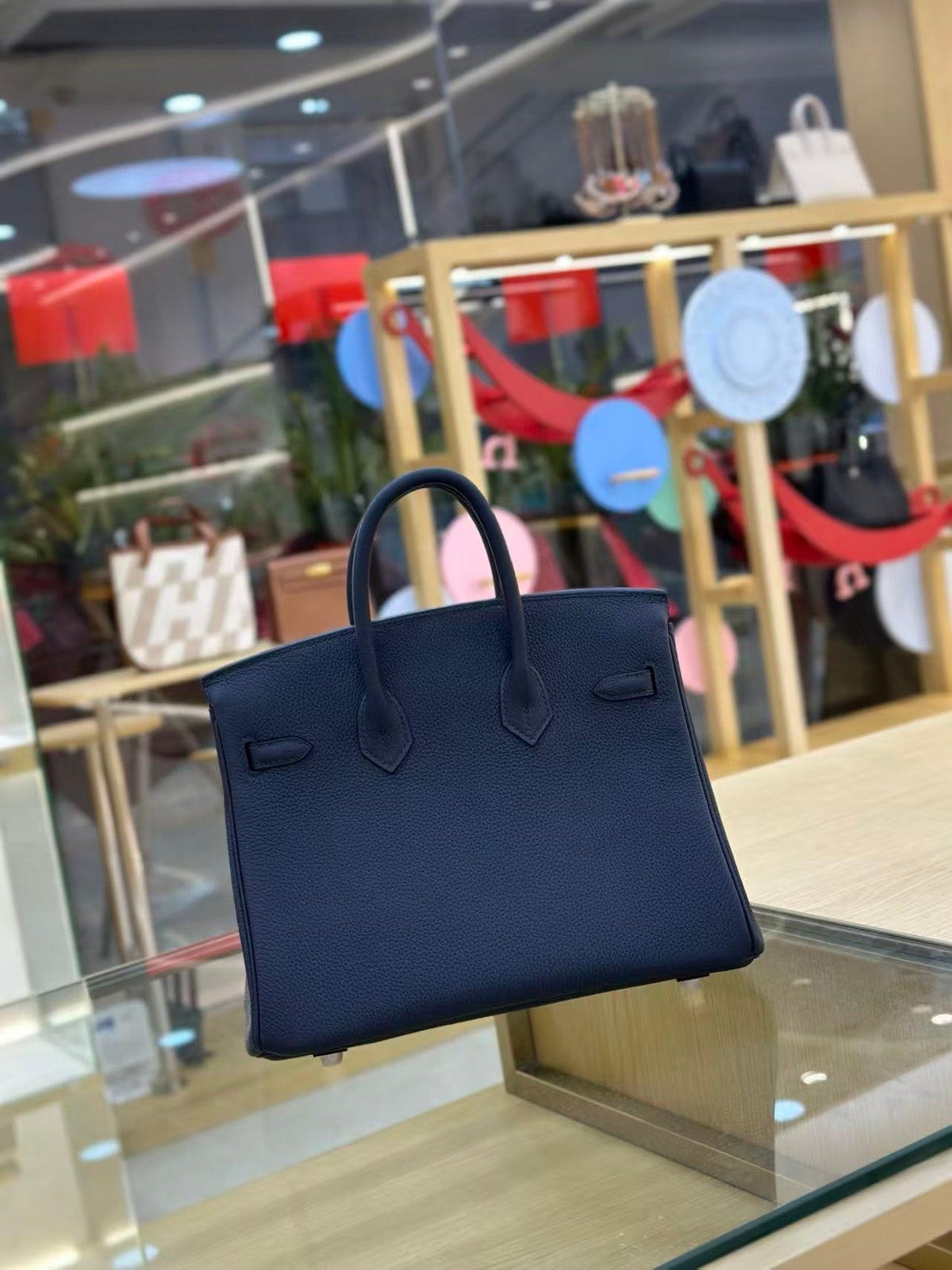 H*M Birkin 25cm Bleu Nuit Togo Leather SHW
