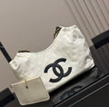 C*C Coco Beach 2026 Small Tote Black White Calfskin