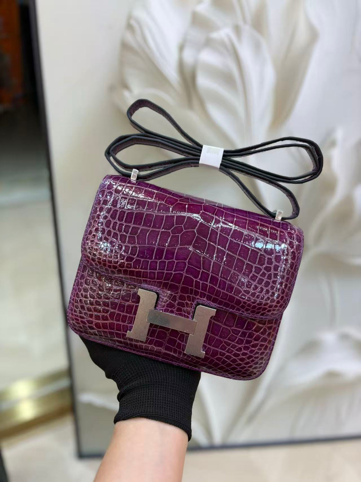 H*M Constance Bag Crocodile Patent Leather ( days production))