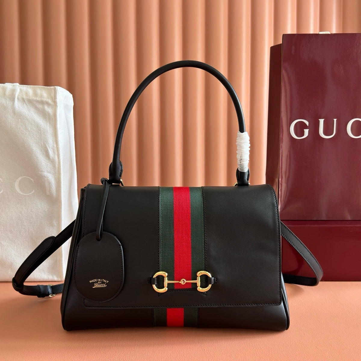 G*G Paparazzo Top Handle Bag Leather