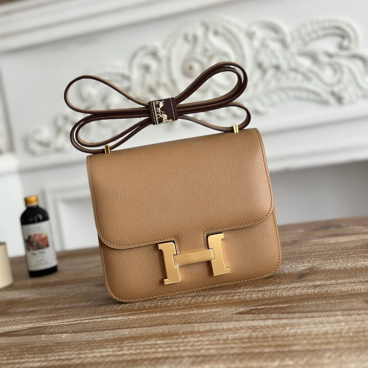 H*M Constance Bag Epsom Gold Hardware