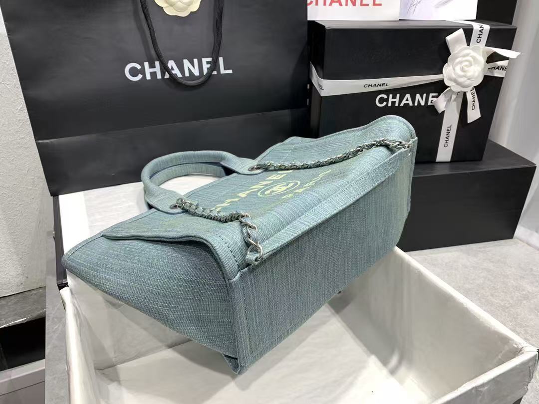 C*C Deauville Shopping Tote Bag Denim