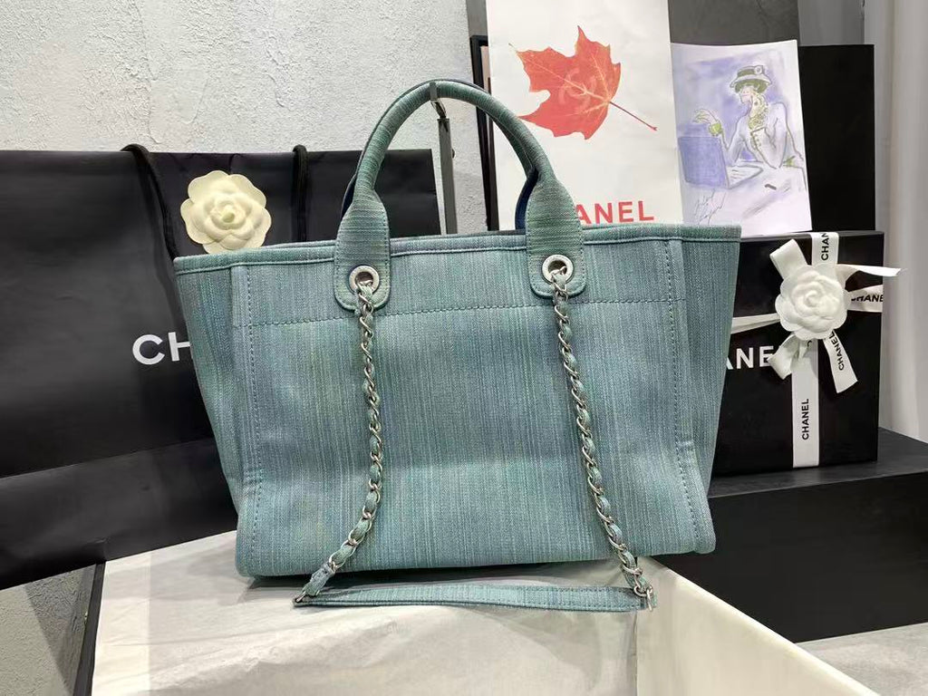 C*C Deauville Shopping Tote Bag Denim