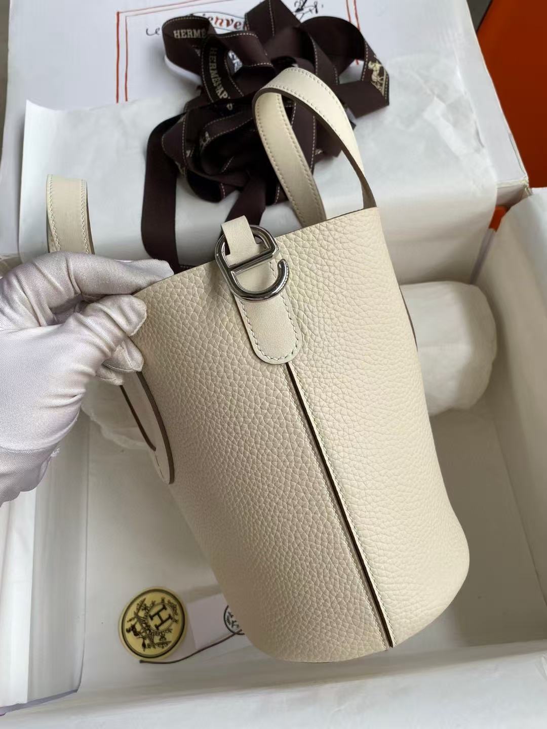H*M Loop Bag Togo Leather