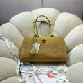 C*C Large Bowling Bag 35.5cm Dark Beige Calfskin