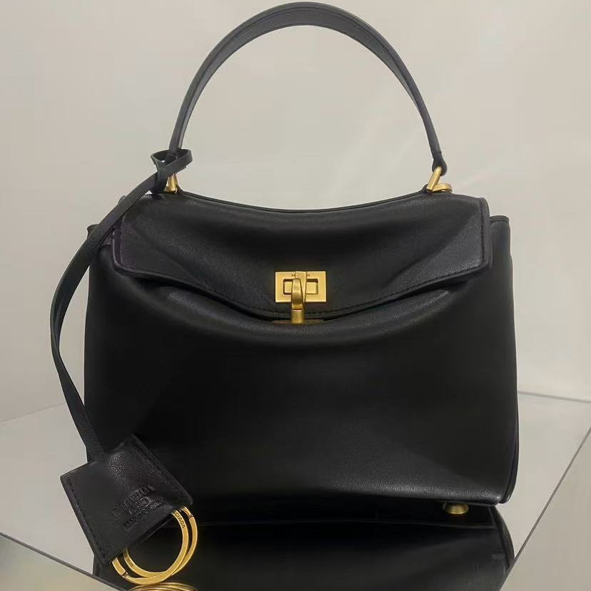 B*lenciaga Bag Calfskin Gold Hardware