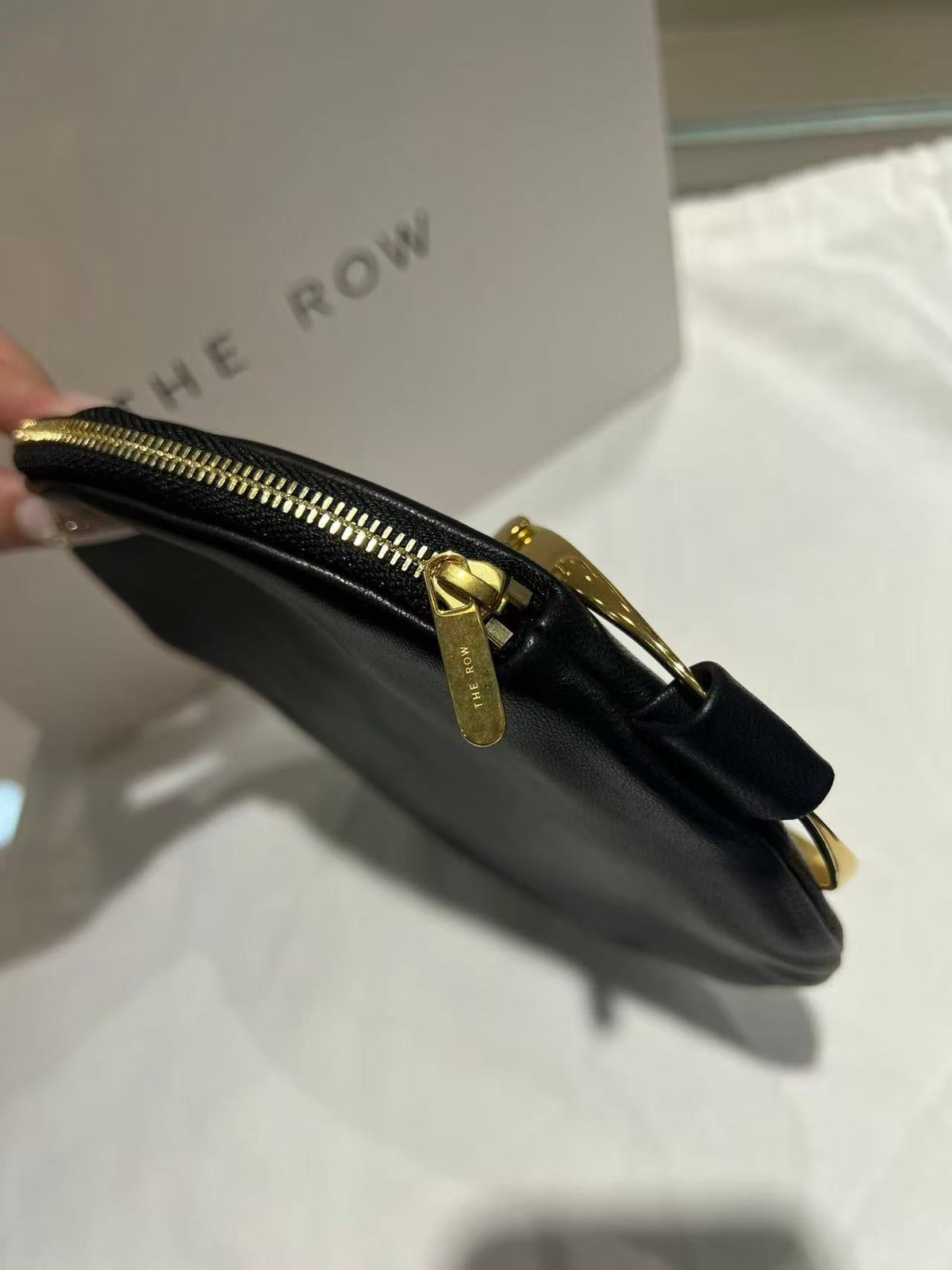 The R*w Bracelet Clutch 19cm Black Lambskin