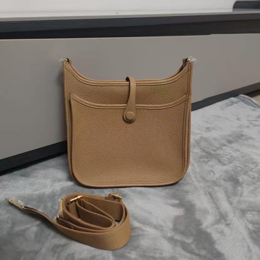 H*M Evelyne III 23cm Brown Togo Gold Hardware