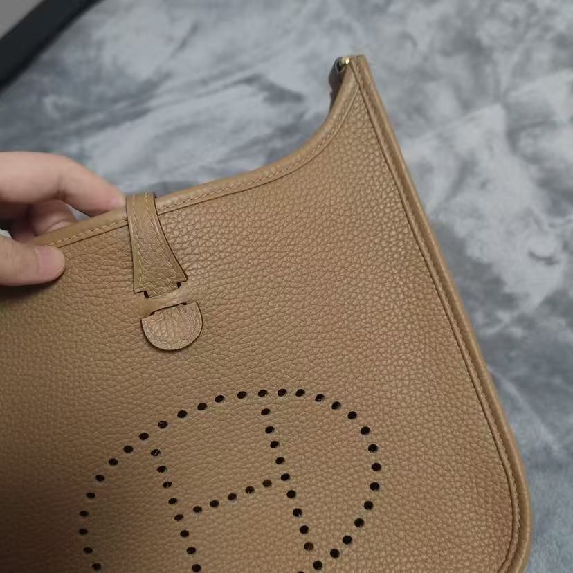H*M Evelyne III 23cm Brown Togo Gold Hardware