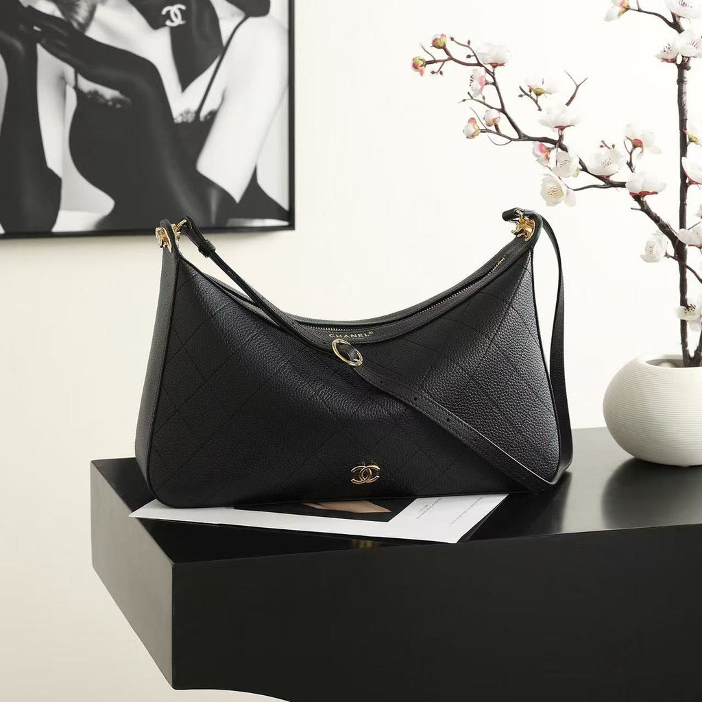 C*C 26FW Hobo Bag Grained Calfskin