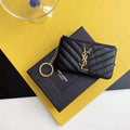 Y*S*L Hook & Chain Zipper Coin Purse Caviar Cowhide GHW