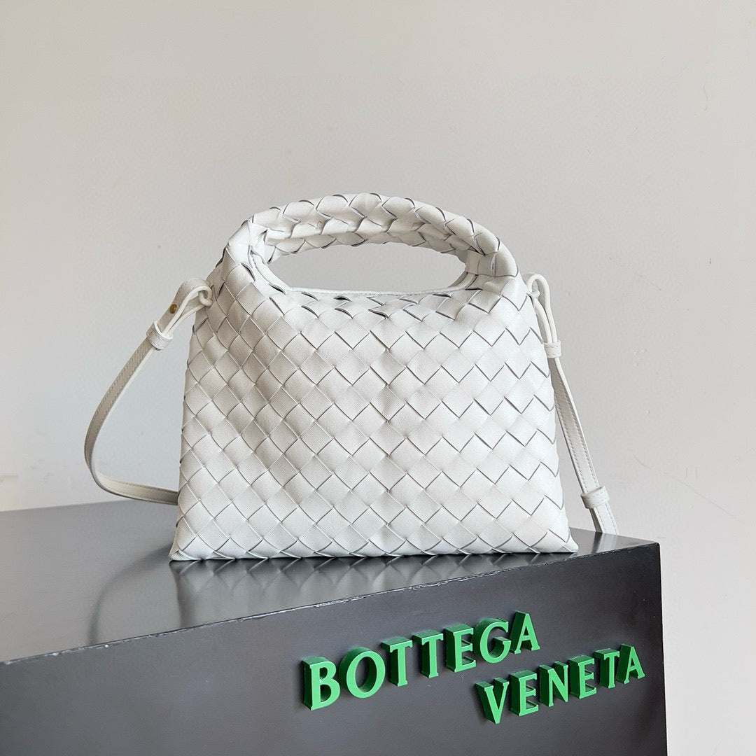 B*V Mini Hop White Calfskin