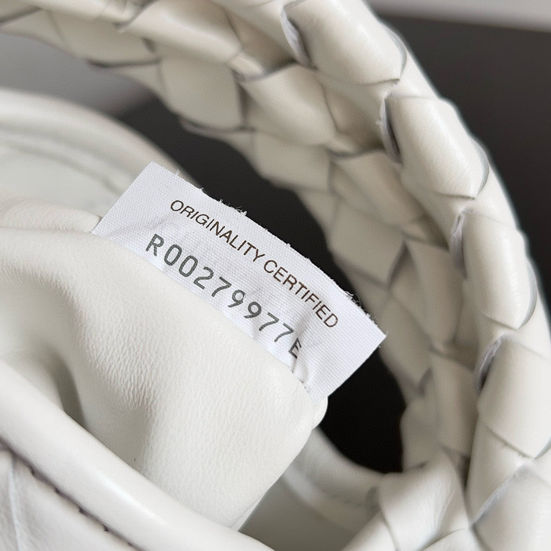 B*V Mini Hop White Calfskin