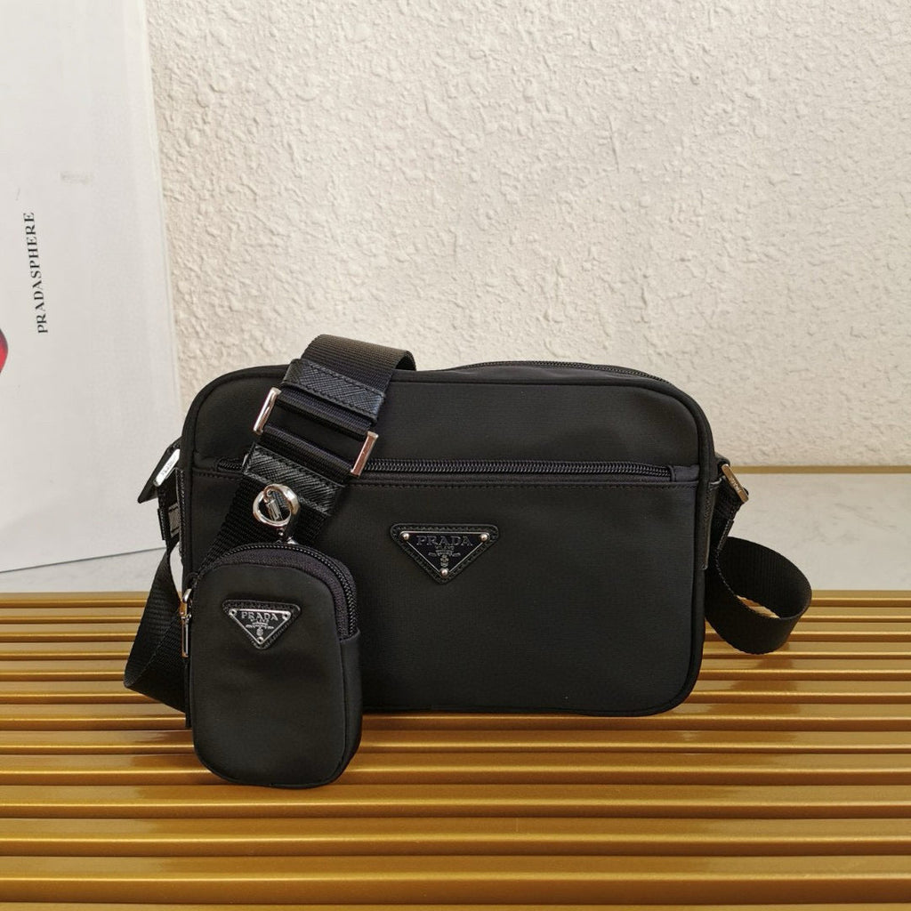 Pr*da Re-Nylon Black Shoulder Bag