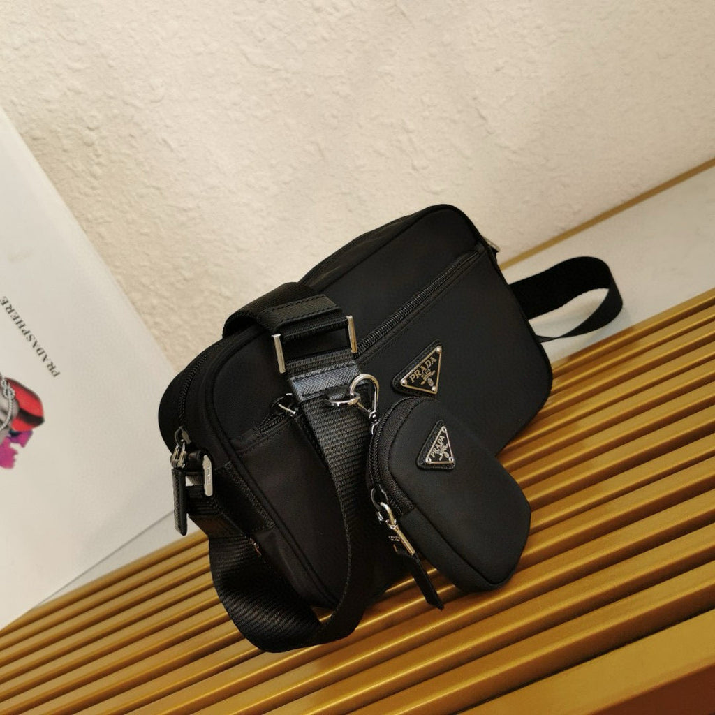 Pr*da Re-Nylon Black Shoulder Bag