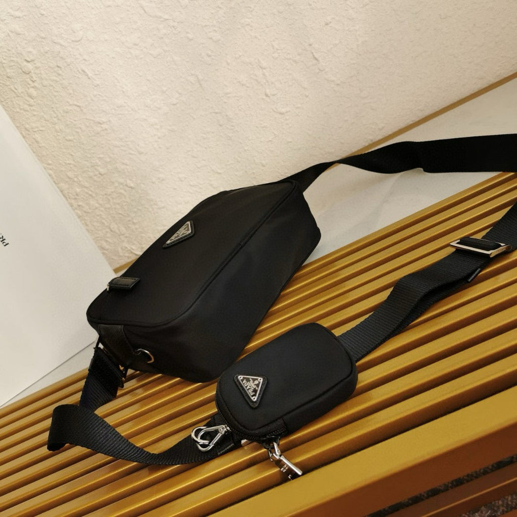 Pr*da Re-Nylon Black Shoulder Bag