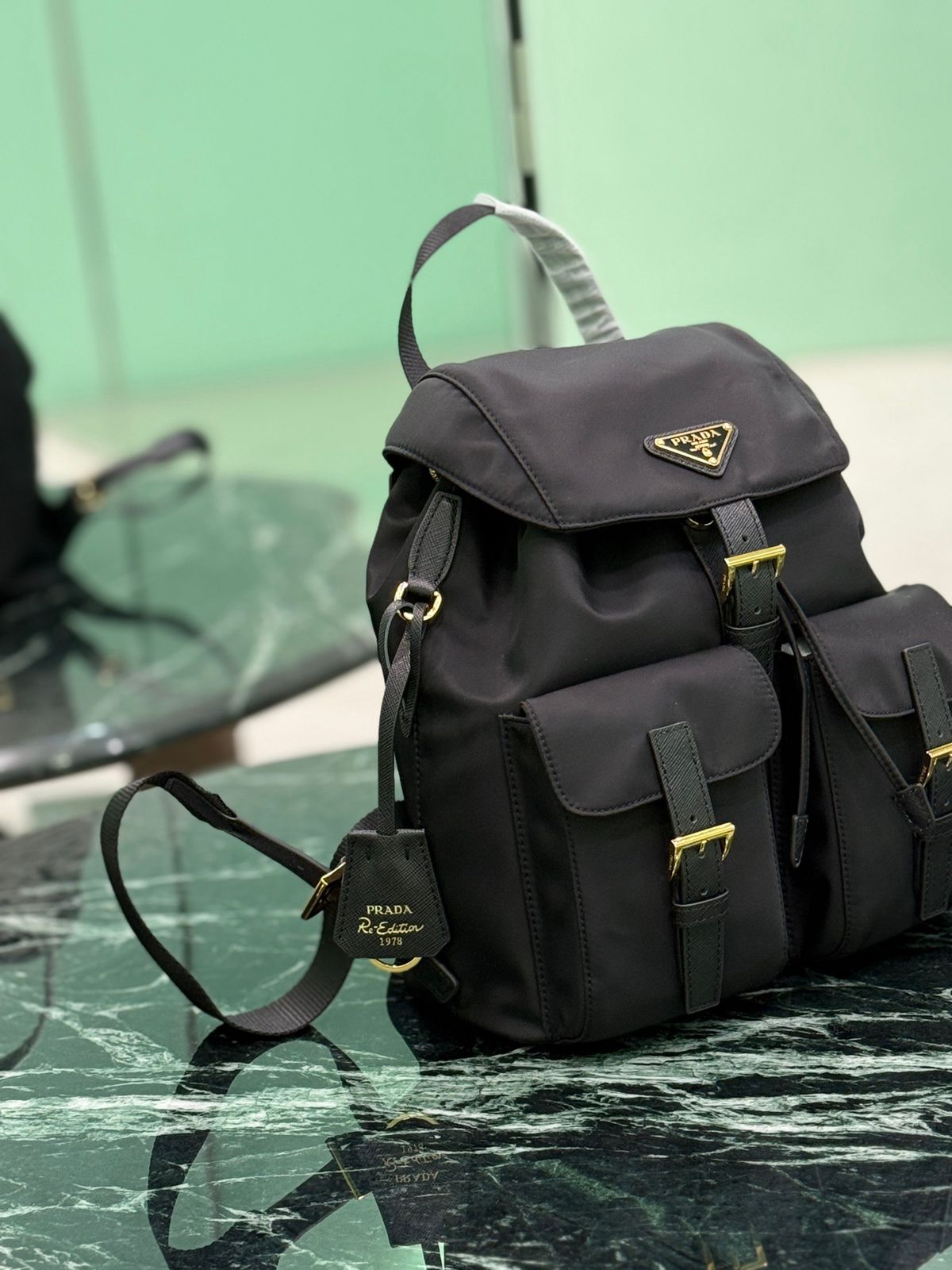 Pr*da Re-Edition 1978 Small Backpack Black Re-Nylon