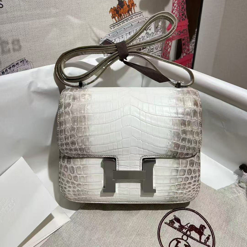 H*M Constance Bag 18cm Himalaya Crocodile Leather (15 days production)
