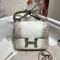 H*M Constance Bag 18cm Himalaya Crocodile Leather (15 days production)