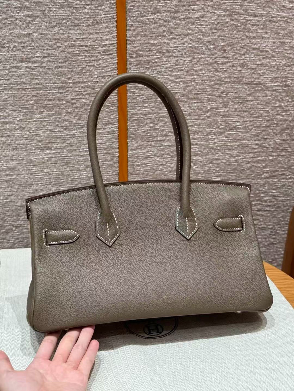 H*M Birkin 29cm Etoupe Taurillon Leather