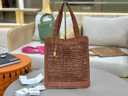 Chl*e Summer Banana Bag Summery Raffia