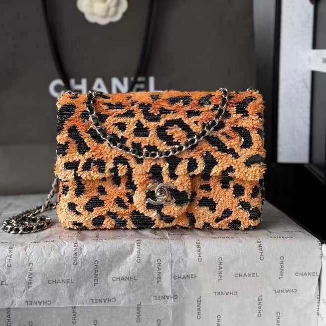 C*C 2026 Flap Bag Sequin Leather
