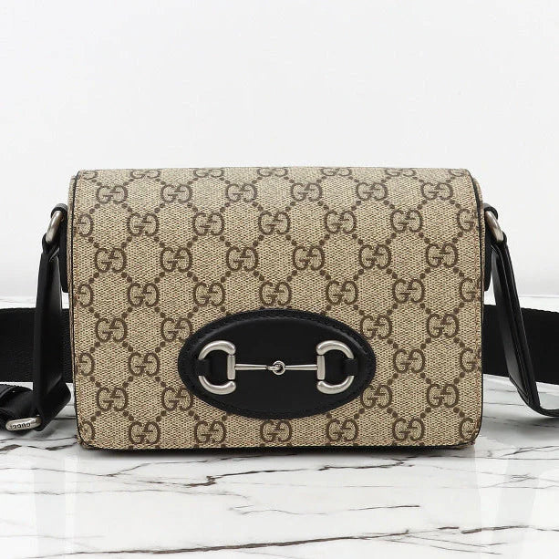 G*G 2026 Horsebit 1955 Bag Canvas Leather