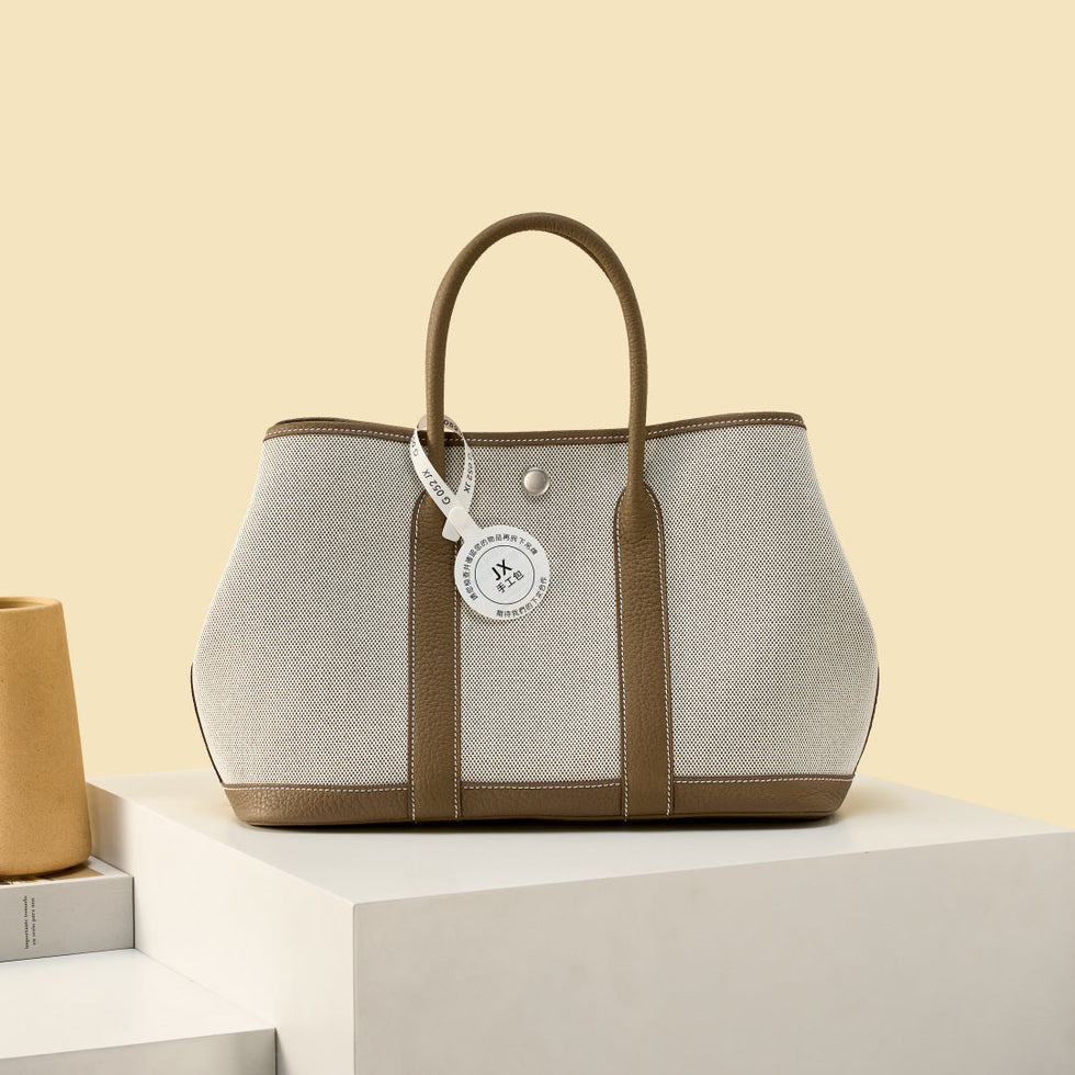High end H*rmes 2026 Garden Party Bag Dutch Leather Canvas