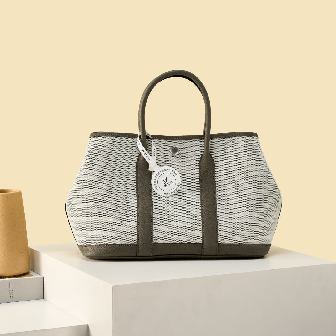 High end H*rmes 2026 Garden Party Bag Dutch Leather Canvas