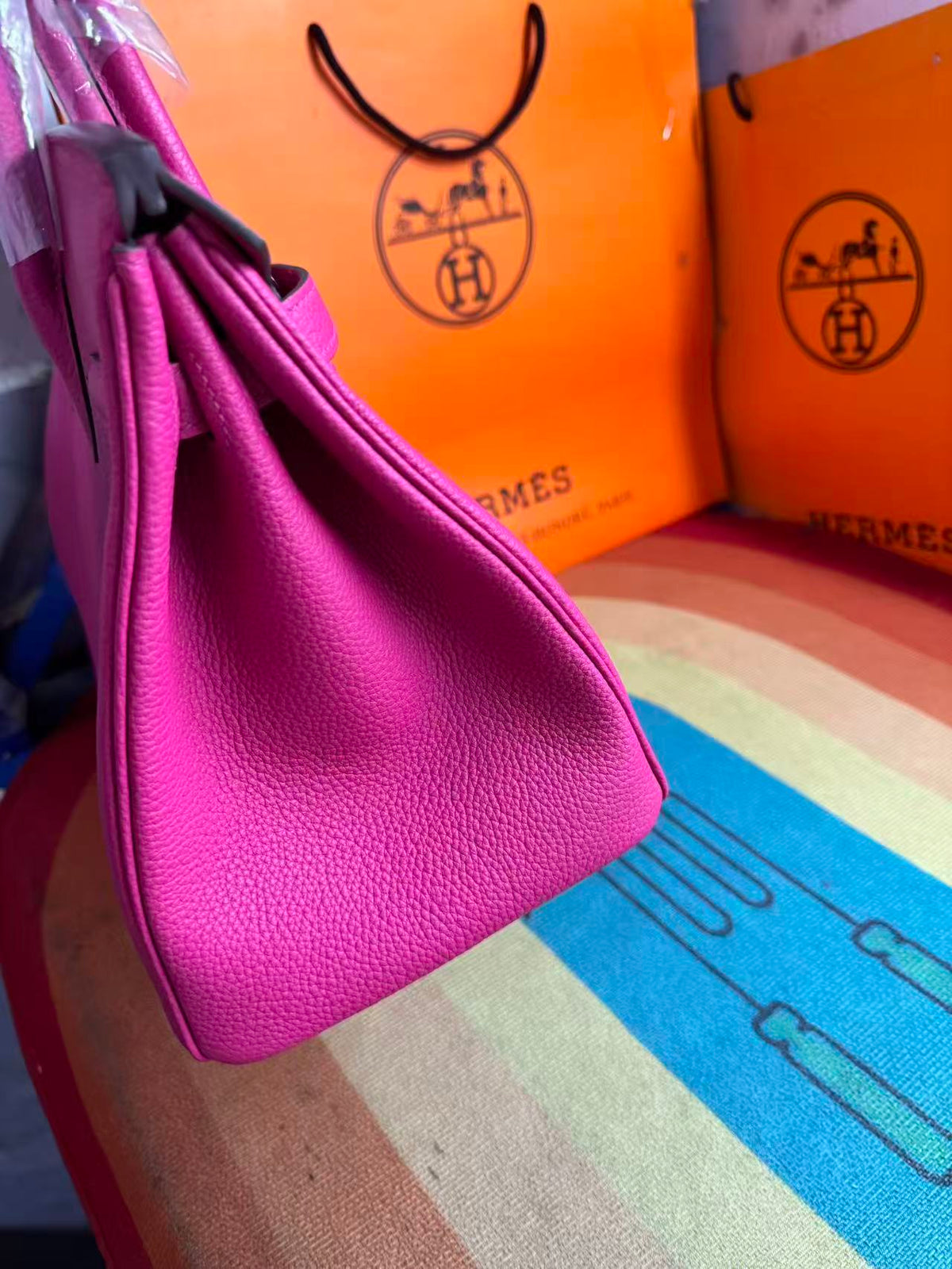 H*M Birkin 25 Hot Pink Togo Silver Hardware (Need 25 days to prepare goods)
