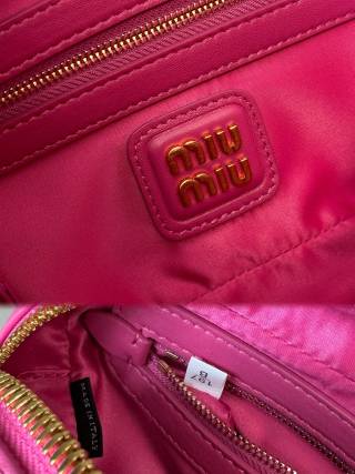 M*u*M*u Arcadie matelassé nappa bag leather
