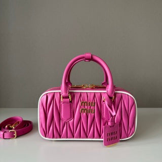 M*u*M*u Arcadie matelassé nappa bag leather