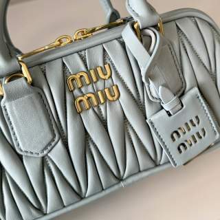 M*u*M*u Arcadie matelassé nappa bag leather