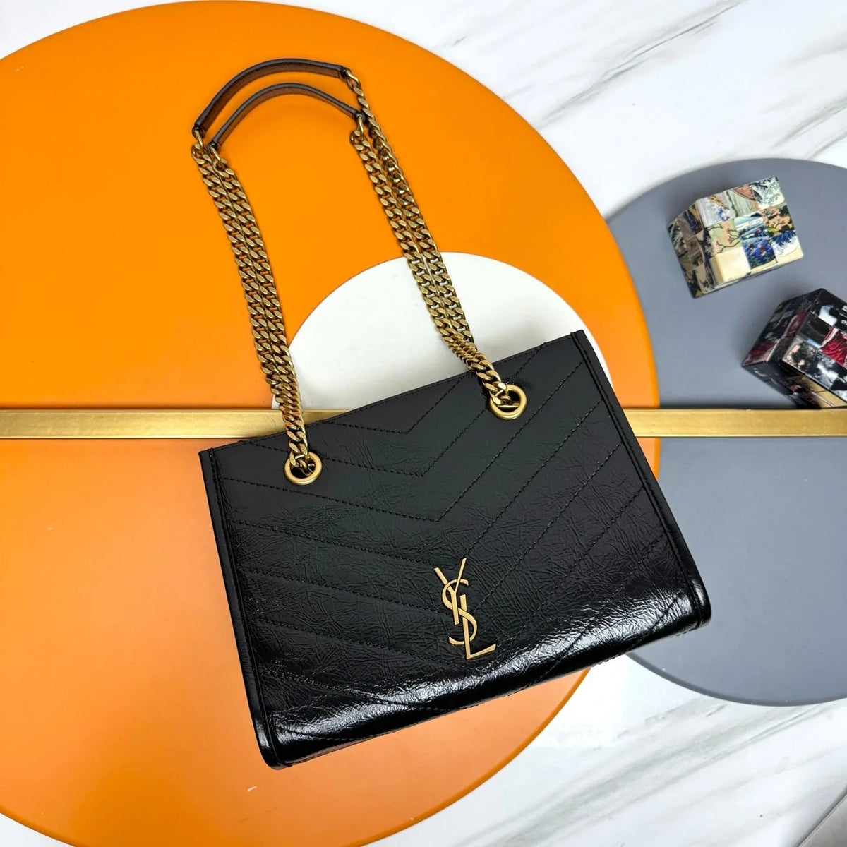 Y*S*L 2026 Niki Shopping Bag Calfskin
