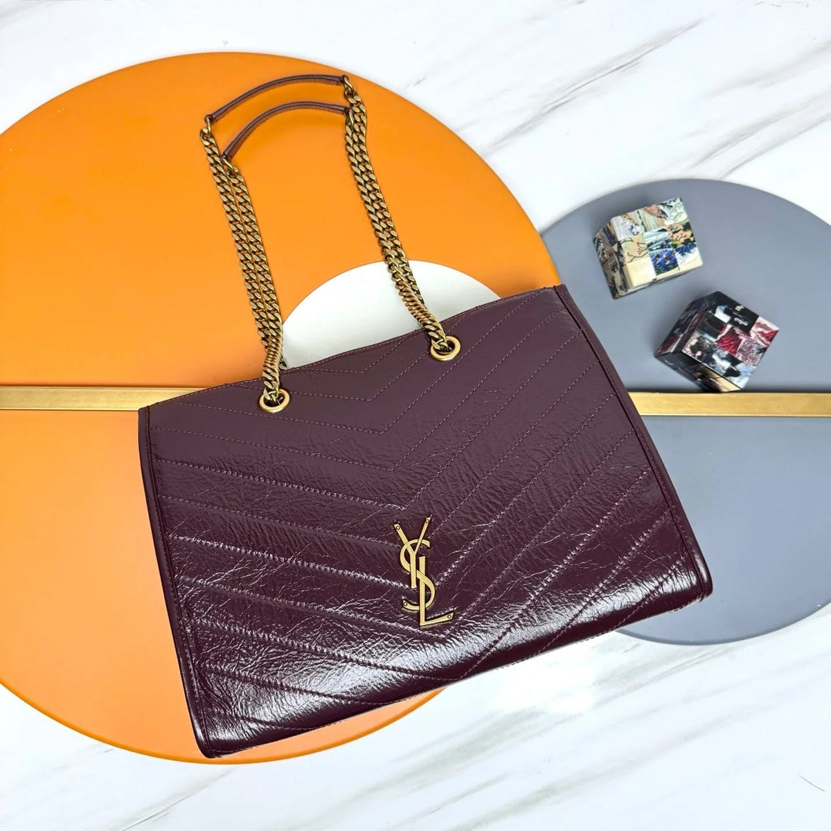Y*S*L 2026 Niki Shopping Bag Calfskin