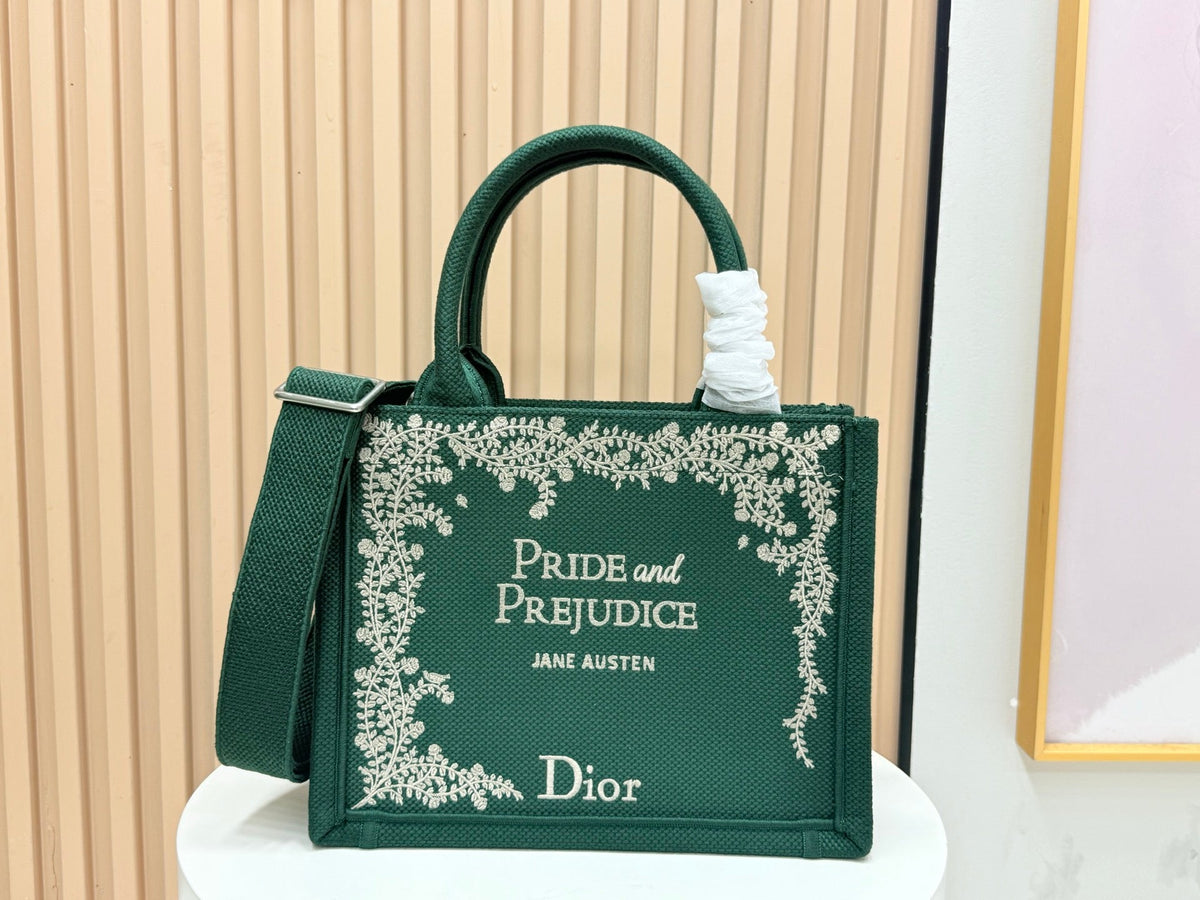 C*D Book Tote Pride Prejudice Embroidery Canvas
