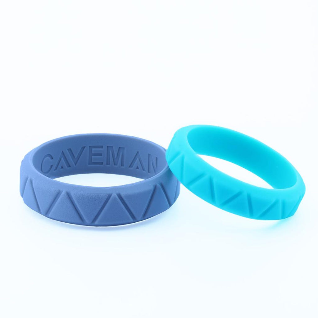 Black Couples Silicone Set Wedding band rings
