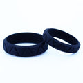 Black Couples Silicone Set Wedding band rings