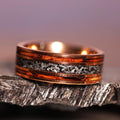 18k Whiskey Meteorite Gold Core