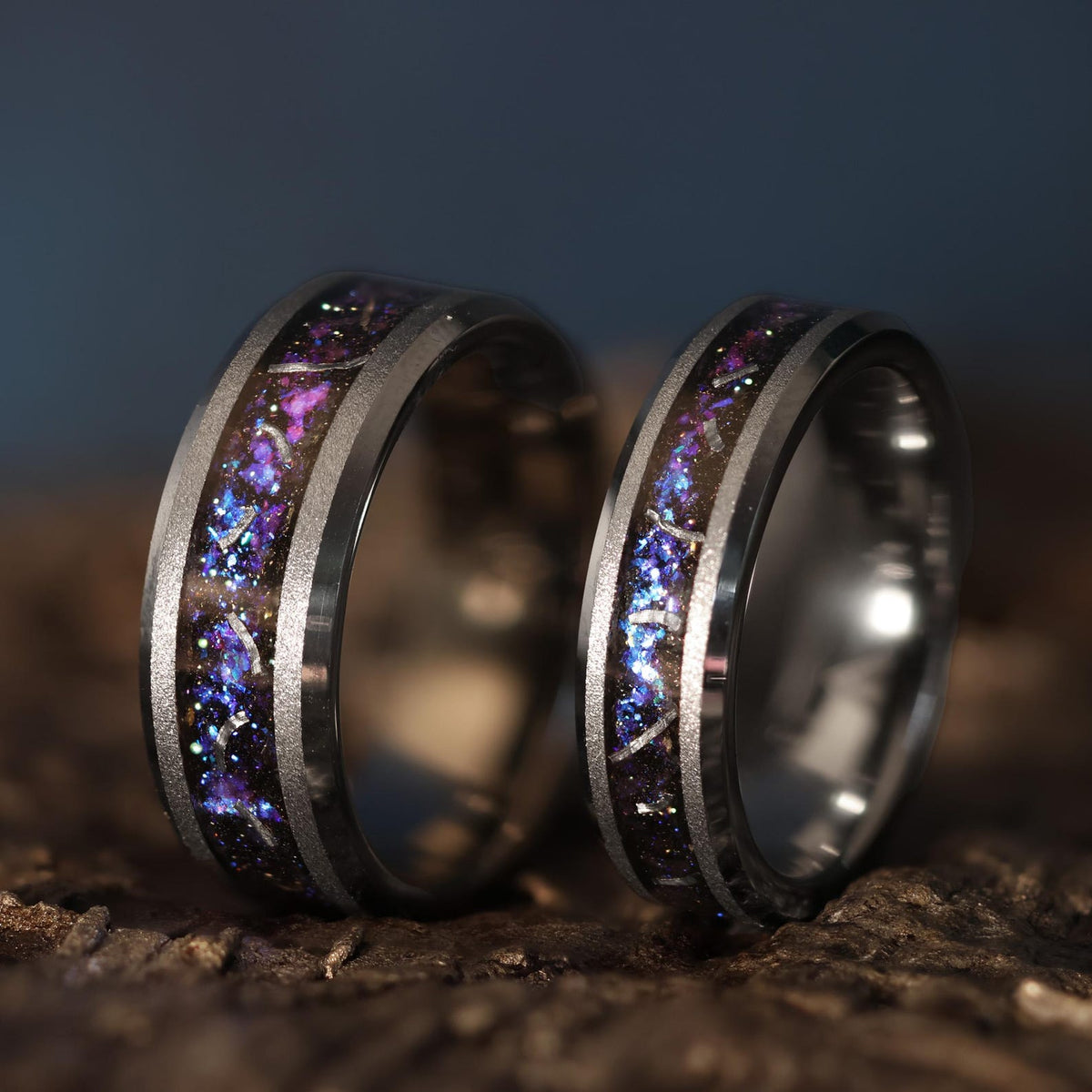 The Aurora︱Meteorite Galaxy Opal︱Sandblasted Tungsten