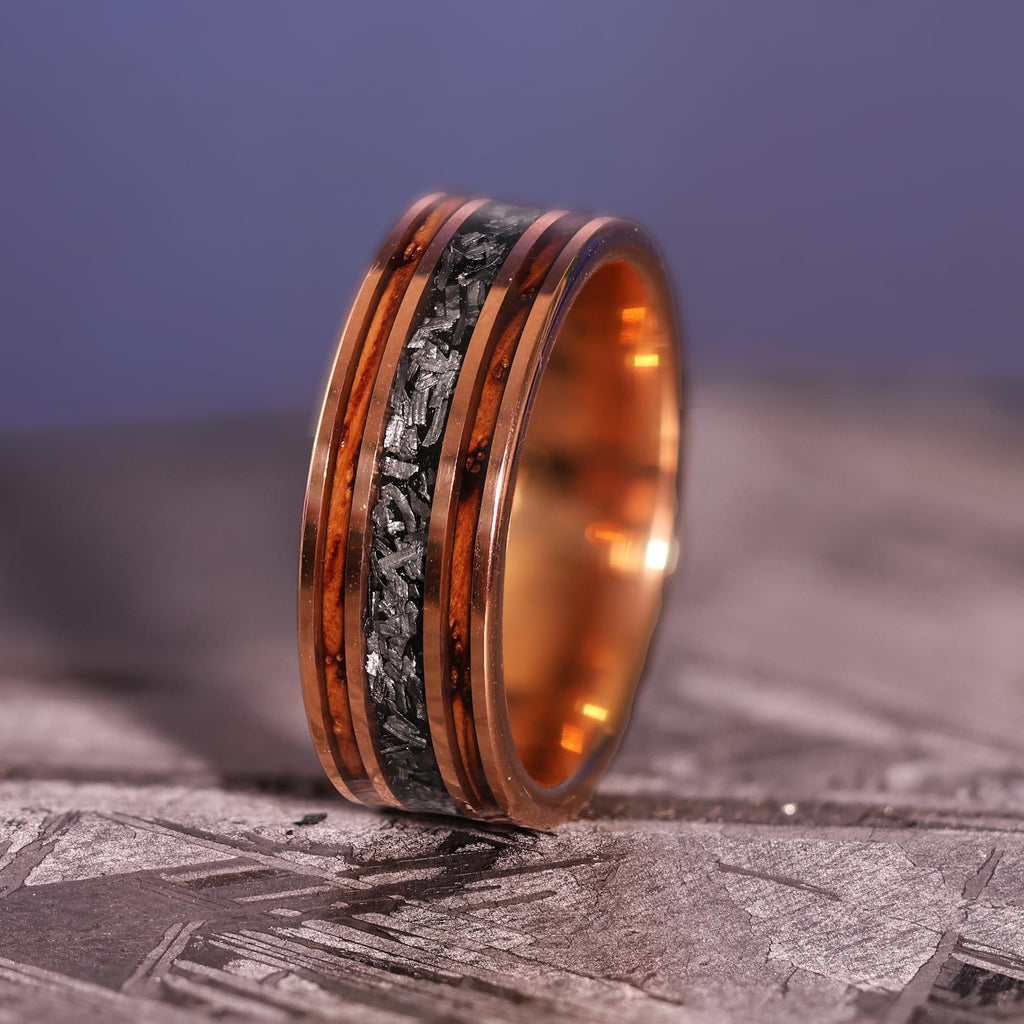18k Whiskey Meteorite Gold Core