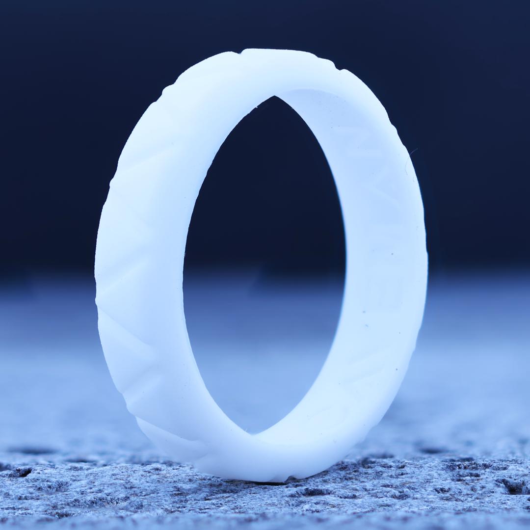 Black Couples Silicone Set Wedding band rings