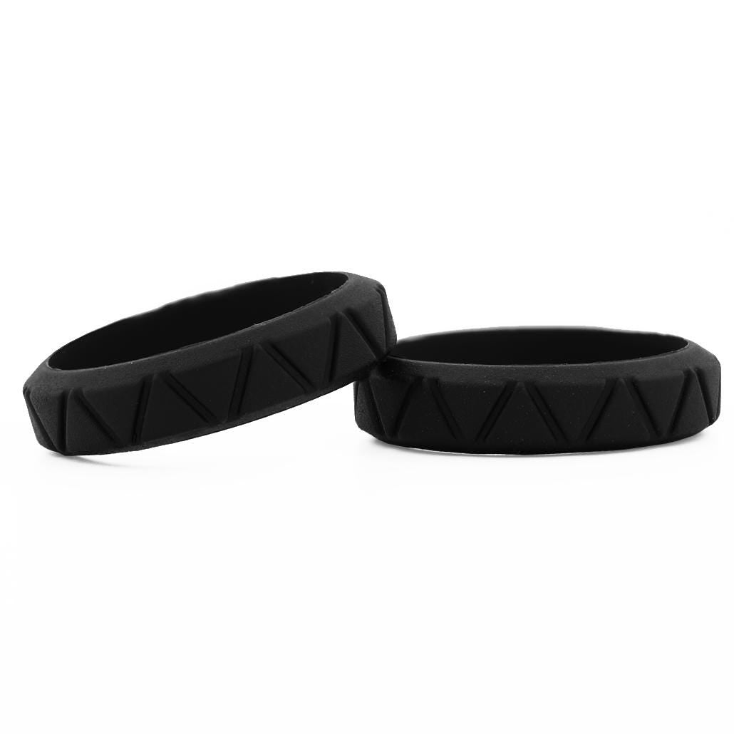 Full Set Womens Silicone Rings! Custom Fitness Rubber Wedding Bands all colors